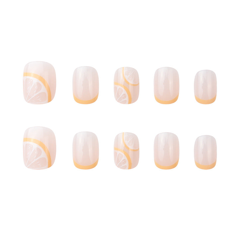 Manicura Francesa De Plástico Amarillo Limón al por mayor